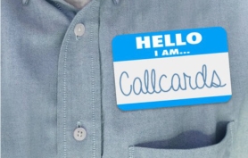 Callcard shirt name tag