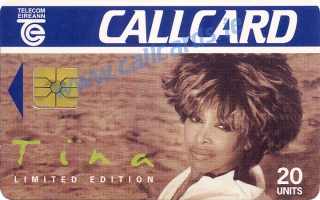 Tina Turner Callcard (front) Tina Turner Callcard (front)