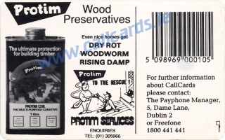 Bondex Callcard (back) Bondex Callcard (back)