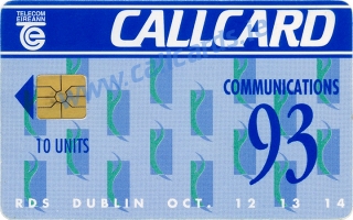 Communications 1993 Callcard (front) Communications 1993 Callcard (front)