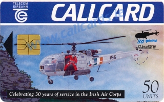 Irish Air Corps Alouette III Callcard (front) Irish Air Corps Alouette III Callcard (front)