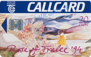 Rose of Tralee 1994 Callcard (front) Rose of Tralee 1994 Callcard (front)