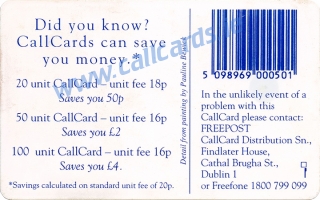 Deirdre of the Sorrows Callcard (back) Deirdre of the Sorrows Callcard (back)