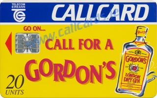 Gordon's Gin Callcard (front) Gordon's Gin Callcard (front)
