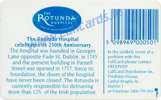 Rotunda Hospital Callcard (back) Rotunda Hospital Callcard (back)
