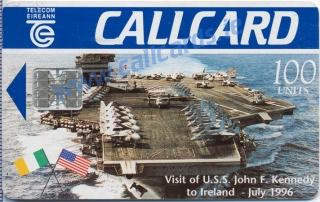 USS John F Kennedy Callcard (front) USS John F Kennedy Callcard (front)
