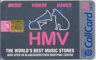HMV (H.M.V.) Callcard (front) HMV (H.M.V.) Callcard (front)