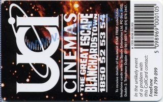 Star Trek Callcard (back) Star Trek Callcard (back)