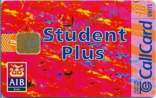 AIB Student Plus 1996 Callcard (front) AIB Student Plus 1996 Callcard (front)
