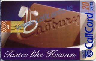 Cadburys "Tastes Like Heaven" Callcard (front) Cadburys "Tastes Like Heaven" Callcard (front)