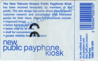 New Public Payphone Kiosk Callcard (back) New Public Payphone Kiosk Callcard (back)