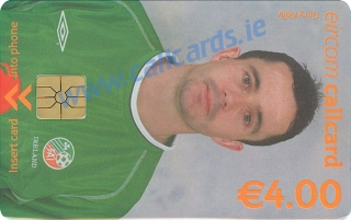Gary Kelly World Cup 2002 Callcard (front) Gary Kelly World Cup 2002 Callcard (front)