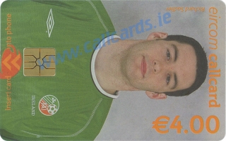Richard Sadlier World Cup 2002 Callcard (front) Richard Sadlier World Cup 2002 Callcard (front)