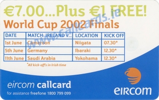 Damien Duff World Cup 2002 Callcard (back) Damien Duff World Cup 2002 Callcard (back)