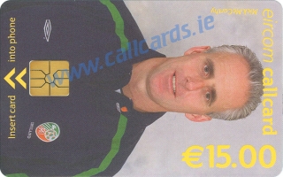 Mick McCarthy World Cup 2002 Callcard (front) Mick McCarthy World Cup 2002 Callcard (front)