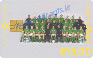 Irish Football Team World Cup 2002 Callcard (front) Irish Football Team World Cup 2002 Callcard (front)